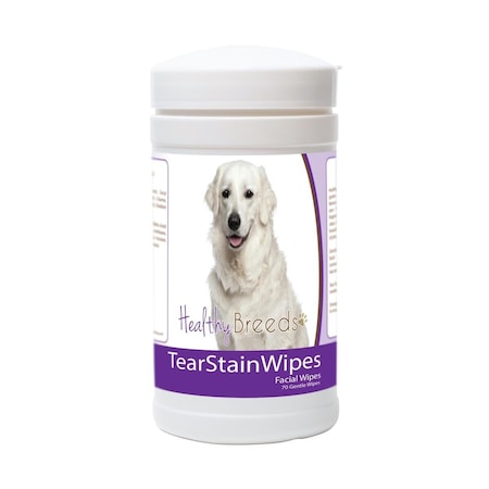 Healthy Breeds Kuvasz Tear Stain Wipes - 70 Count, 70PK 840235182542
